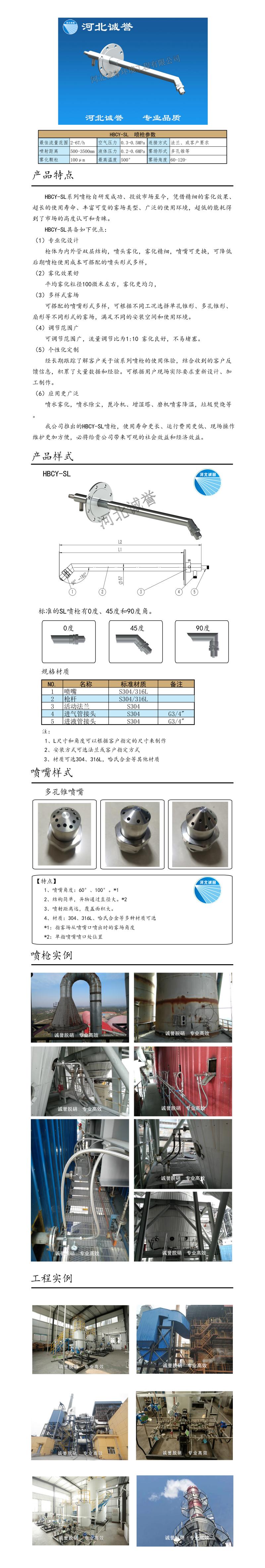 廢液噴槍、保護套、噴槍參數(shù)、材質(zhì)尺寸、流量分布圖、扇形空心錐俯視圖介紹以及廢液噴槍霧化視頻展示和工程案例介紹